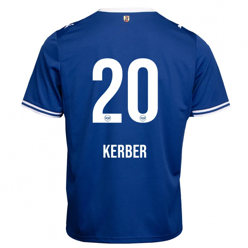 Danxen Hombre Camiseta Luca Kerber #20 Azul Real Blanco 2ª Equipación 2026/27 La Camisa México