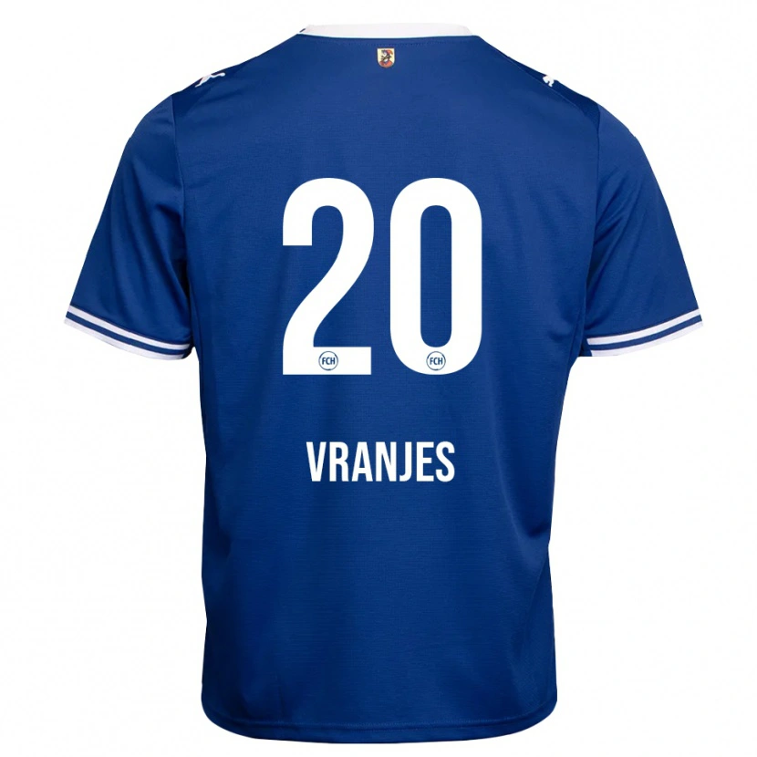 Danxen Hombre Camiseta Rafael Vranjes #20 Azul Real Blanco 2ª Equipación 2026/27 La Camisa México
