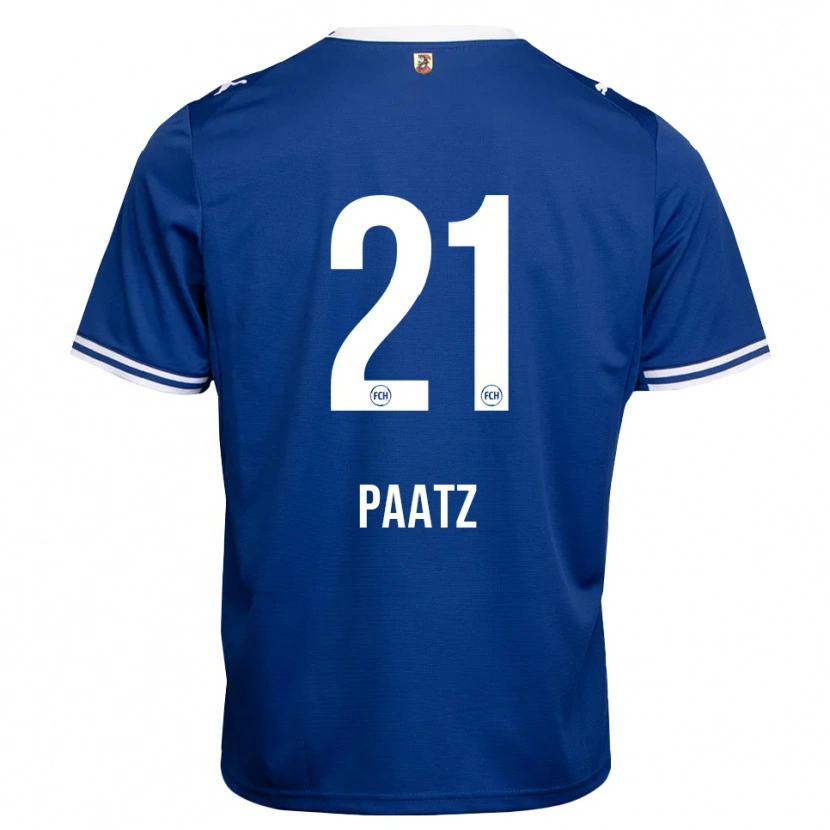 Danxen Hombre Camiseta Roque Paatz #21 Azul Real Blanco 2ª Equipación 2026/27 La Camisa México