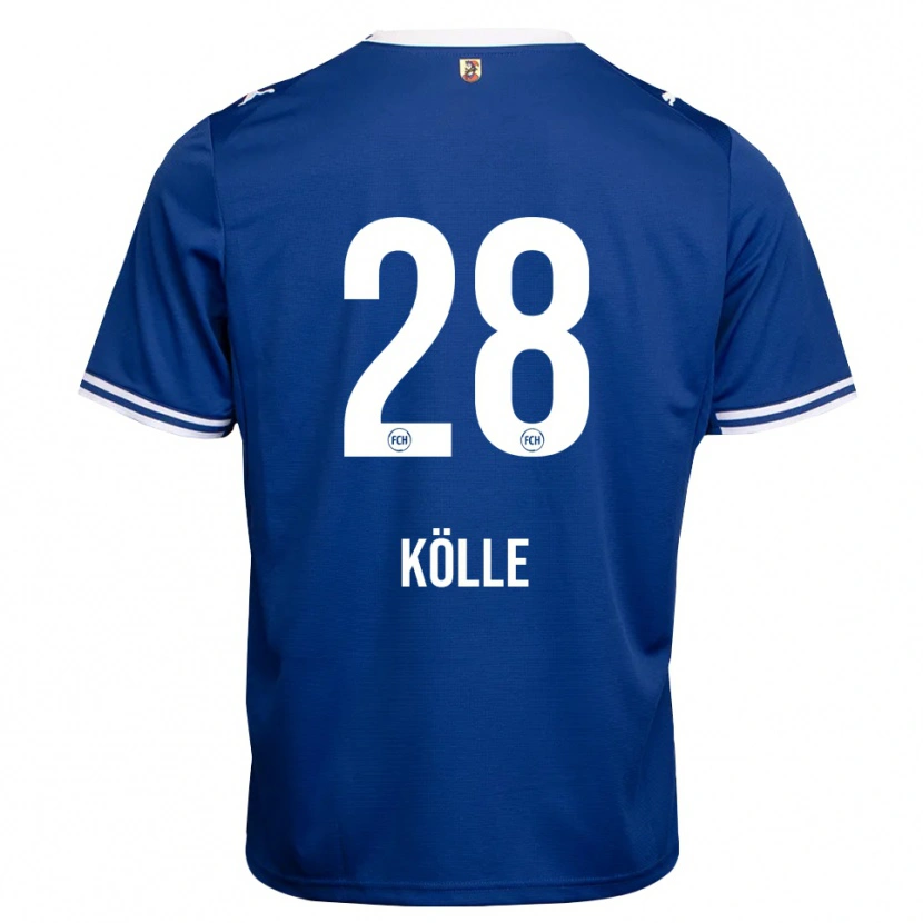 Danxen Hombre Camiseta Adam Kölle #28 Azul Real Blanco 2ª Equipación 2026/27 La Camisa México