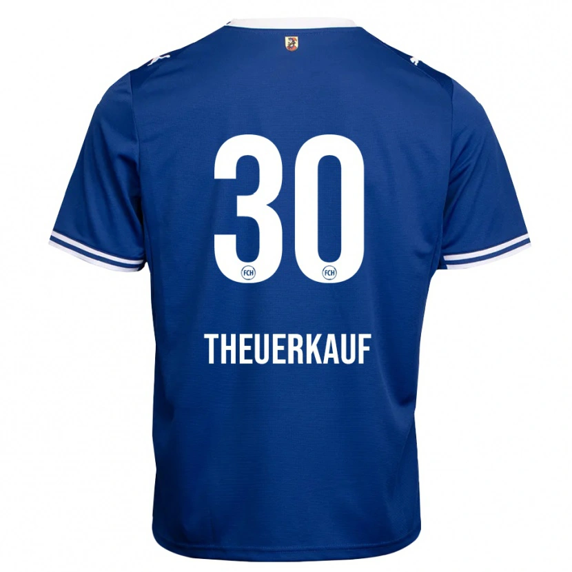 Danxen Hombre Camiseta Norman Theuerkauf #30 Azul Real Blanco 2ª Equipación 2026/27 La Camisa México
