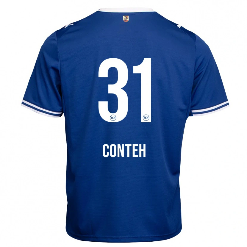 Danxen Hombre Camiseta Sirlord Conteh #31 Azul Real Blanco 2ª Equipación 2026/27 La Camisa México