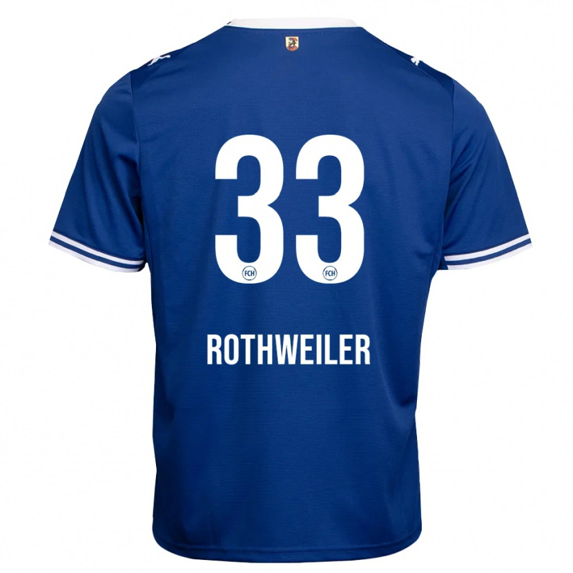 Danxen Hombre Camiseta Nick Rothweiler #33 Azul Real Blanco 2ª Equipación 2026/27 La Camisa México