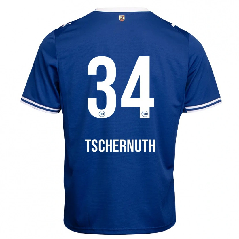 Danxen Hombre Camiseta Paul Tschernuth #34 Azul Real Blanco 2ª Equipación 2026/27 La Camisa México