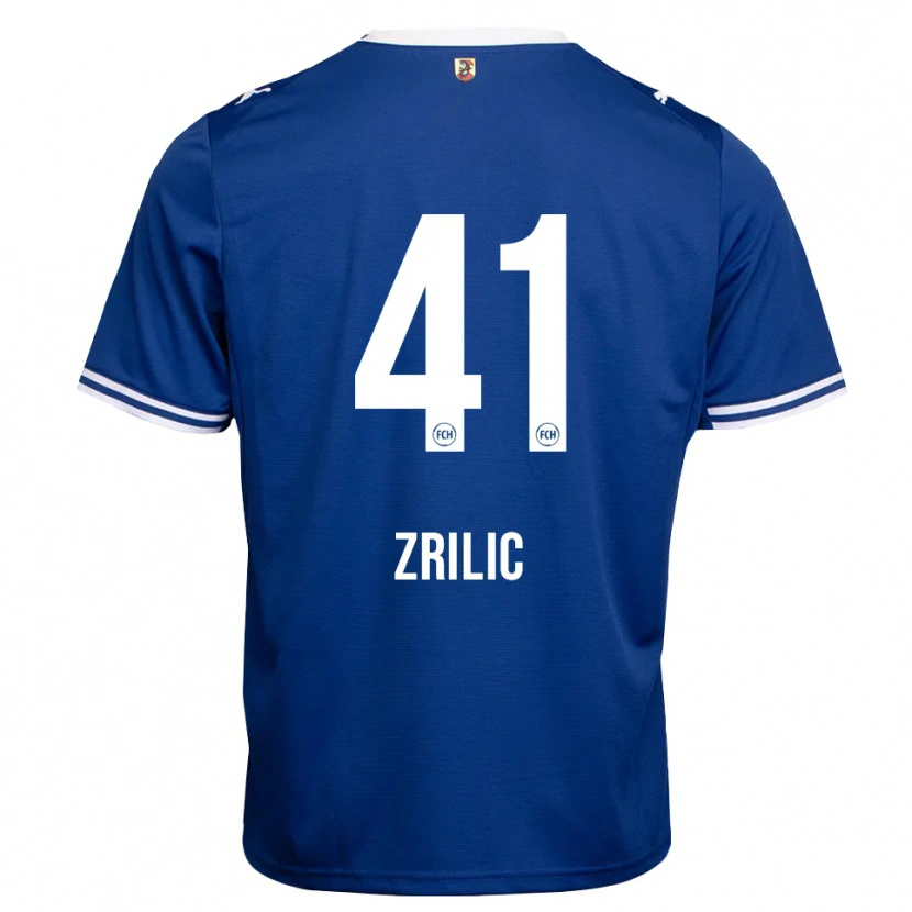Danxen Hombre Camiseta Marko Zrilić #41 Azul Real Blanco 2ª Equipación 2026/27 La Camisa México