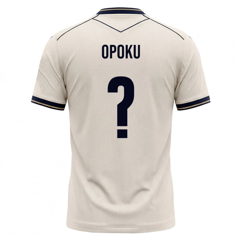 Danxen Hombre Camiseta Daniel Opoku #0 Blanco Roto Azul Tinta 2ª Equipación 2026/27 La Camisa México