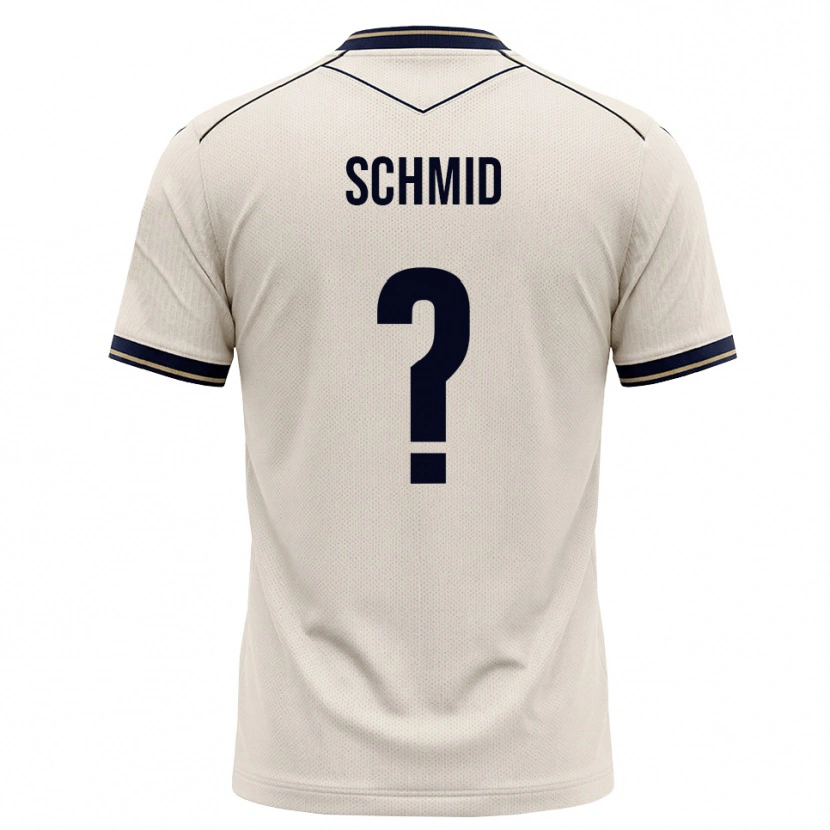 Danxen Hombre Camiseta Juliane Schmid #0 Blanco Roto Azul Tinta 2ª Equipación 2026/27 La Camisa México