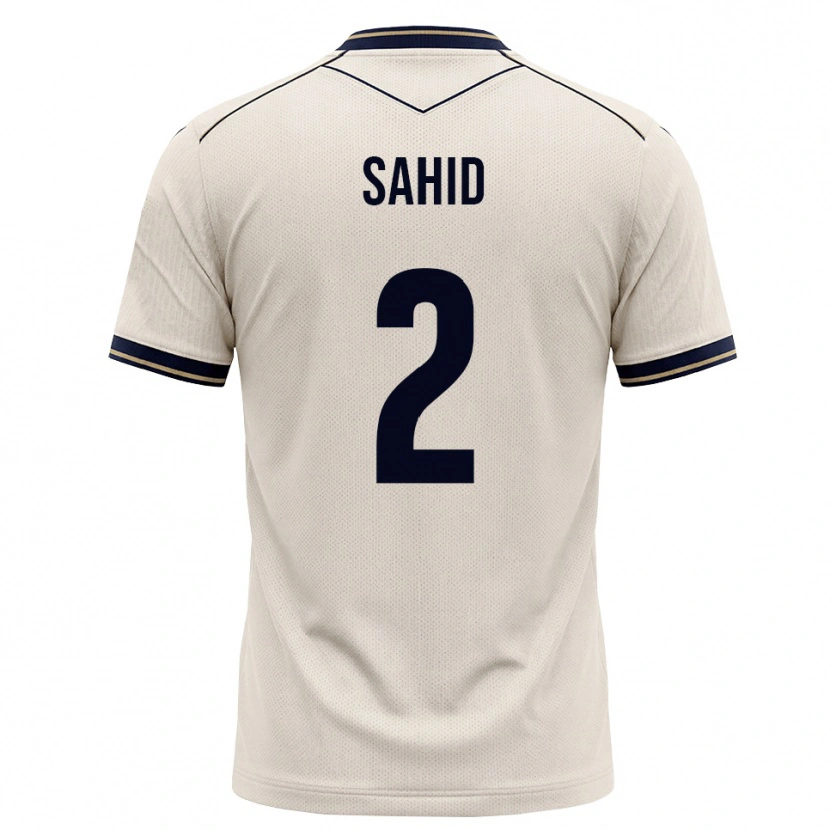 Danxen Hombre Camiseta Mohamed Sahid #2 Blanco Roto Azul Tinta 2ª Equipación 2026/27 La Camisa México