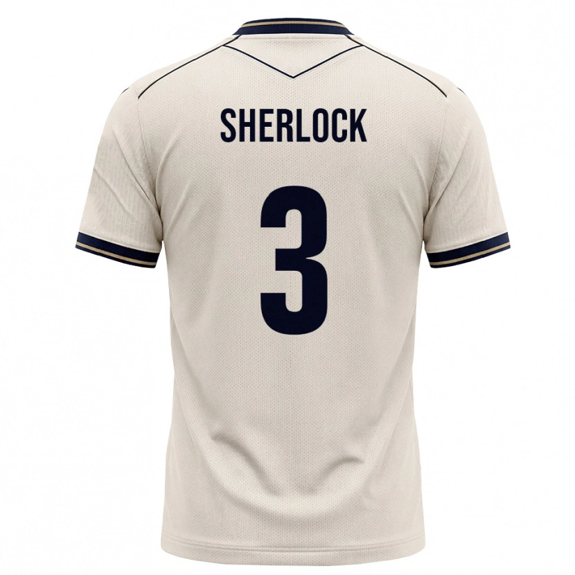 Danxen Hombre Camiseta Finn Sherlock #3 Blanco Roto Azul Tinta 2ª Equipación 2026/27 La Camisa México