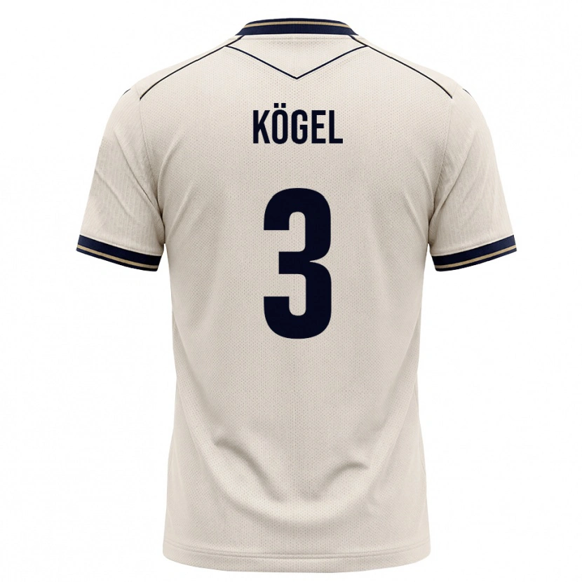 Danxen Hombre Camiseta Elias Kögel #3 Blanco Roto Azul Tinta 2ª Equipación 2026/27 La Camisa México