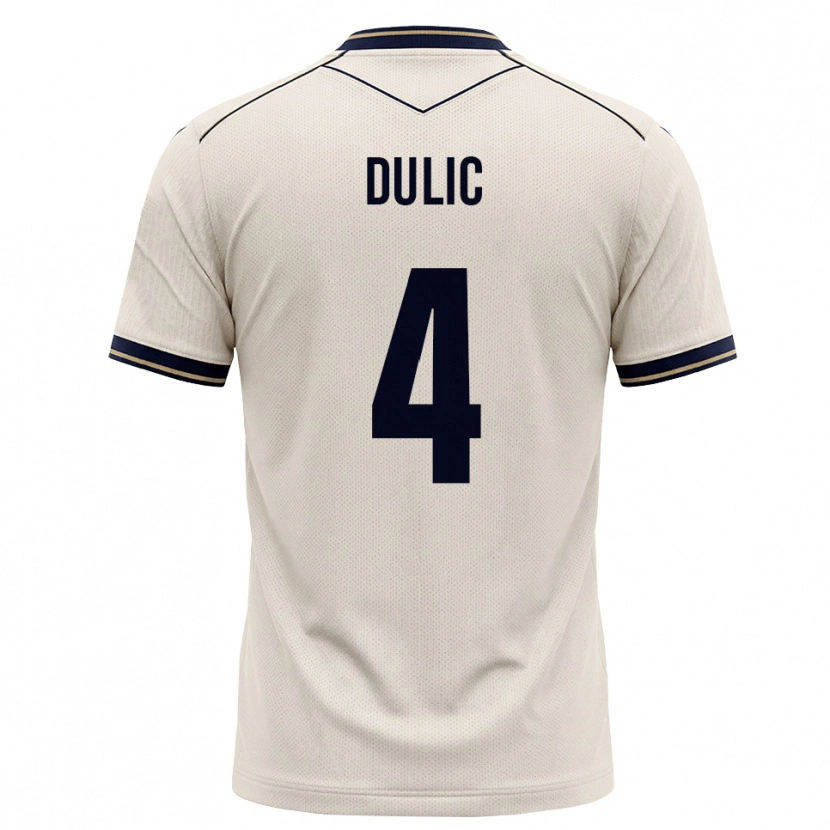 Danxen Hombre Camiseta Sean Dulic #4 Blanco Roto Azul Tinta 2ª Equipación 2026/27 La Camisa México