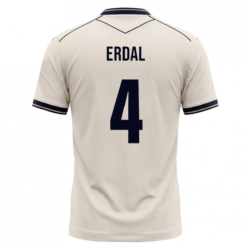 Danxen Hombre Camiseta İzzet Erdal #4 Blanco Roto Azul Tinta 2ª Equipación 2026/27 La Camisa México