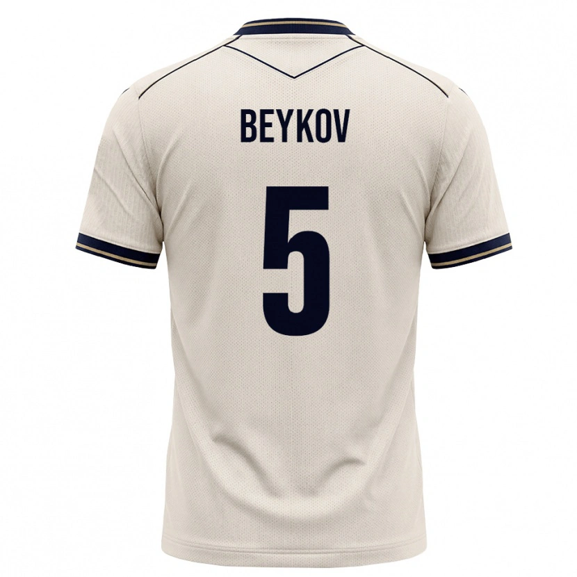 Danxen Hombre Camiseta Viktor Beykov #5 Blanco Roto Azul Tinta 2ª Equipación 2026/27 La Camisa México