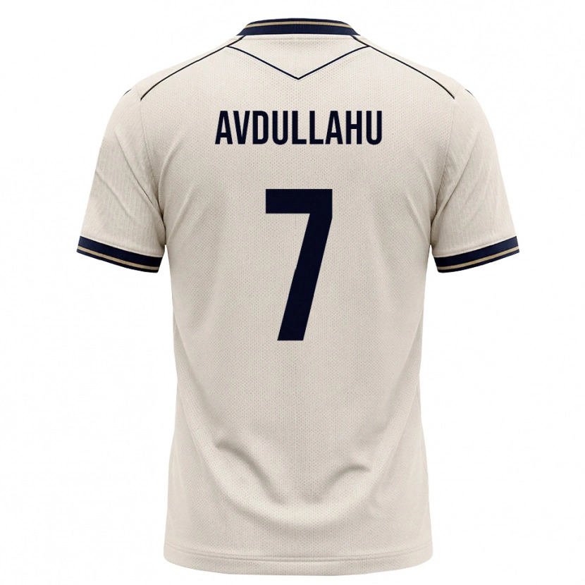 Danxen Hombre Camiseta Leon Avdullahu #7 Blanco Roto Azul Tinta 2ª Equipación 2026/27 La Camisa México