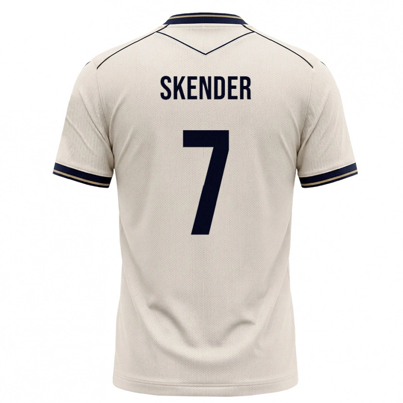 Danxen Hombre Camiseta Alexandros Skender #7 Blanco Roto Azul Tinta 2ª Equipación 2026/27 La Camisa México