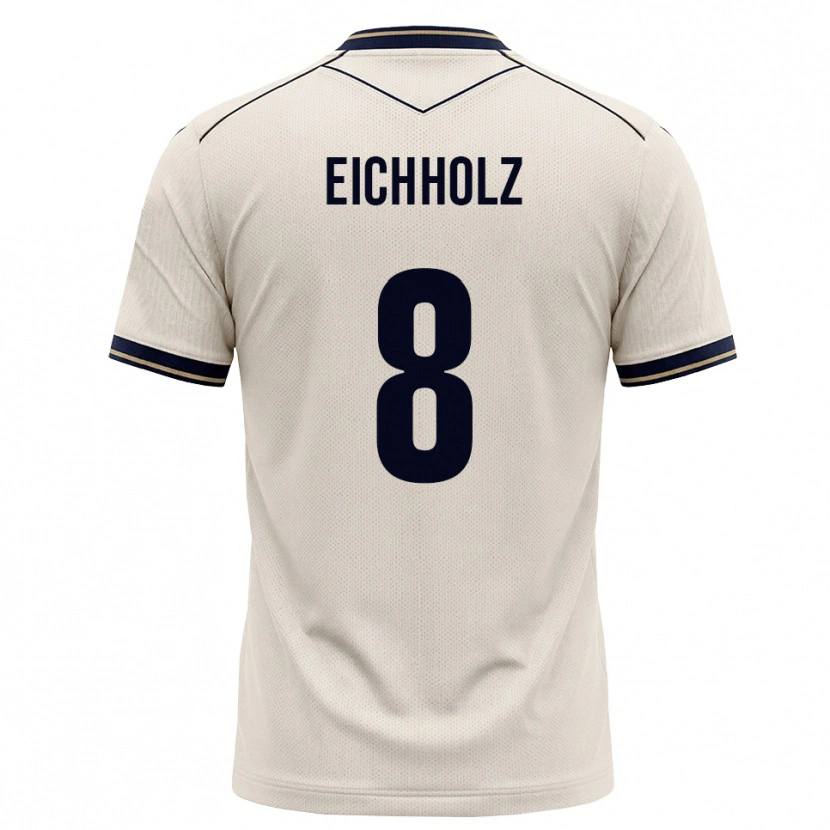 Danxen Hombre Camiseta Damian Eichholz #8 Blanco Roto Azul Tinta 2ª Equipación 2026/27 La Camisa México