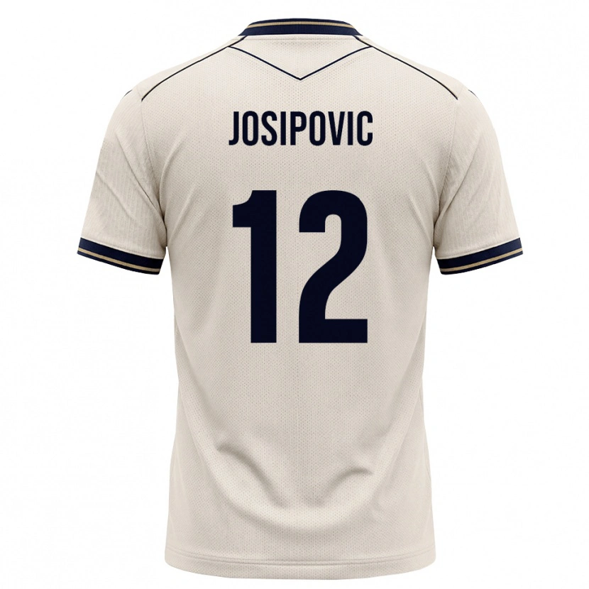 Danxen Hombre Camiseta Mihael Josipovic #12 Blanco Roto Azul Tinta 2ª Equipación 2026/27 La Camisa México