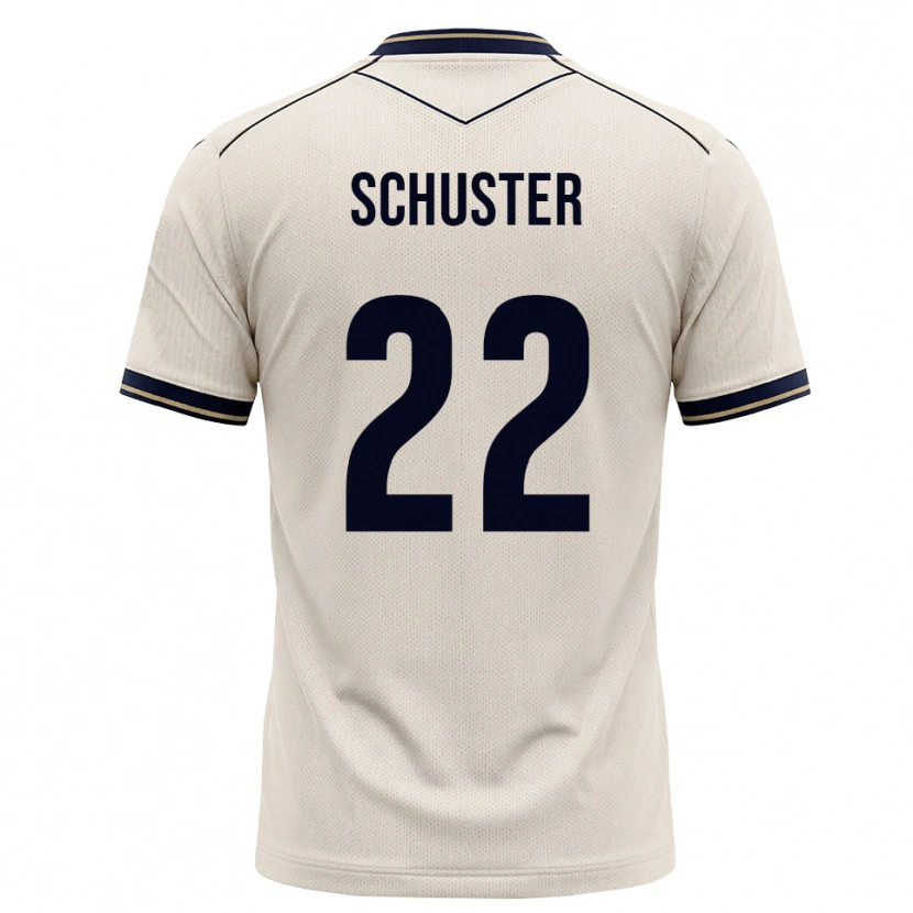 Danxen Hombre Camiseta Julian Schuster #22 Blanco Roto Azul Tinta 2ª Equipación 2026/27 La Camisa México