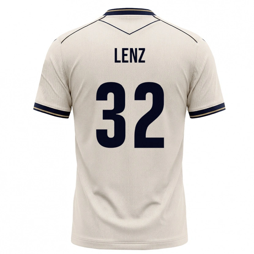 Danxen Hombre Camiseta Cajetan Lenz #32 Blanco Roto Azul Tinta 2ª Equipación 2026/27 La Camisa México