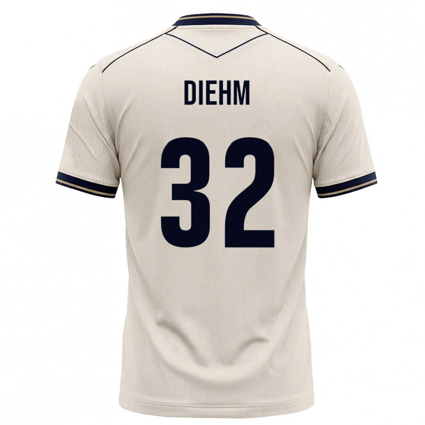 Danxen Hombre Camiseta Vanessa Diehm #32 Blanco Roto Azul Tinta 2ª Equipación 2026/27 La Camisa México