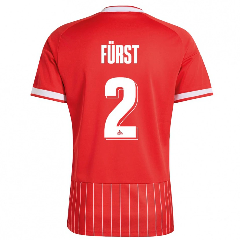 Danxen Hombre Camiseta David Fürst #2 Verde Rojo Blanco 2ª Equipación 2026/27 La Camisa México