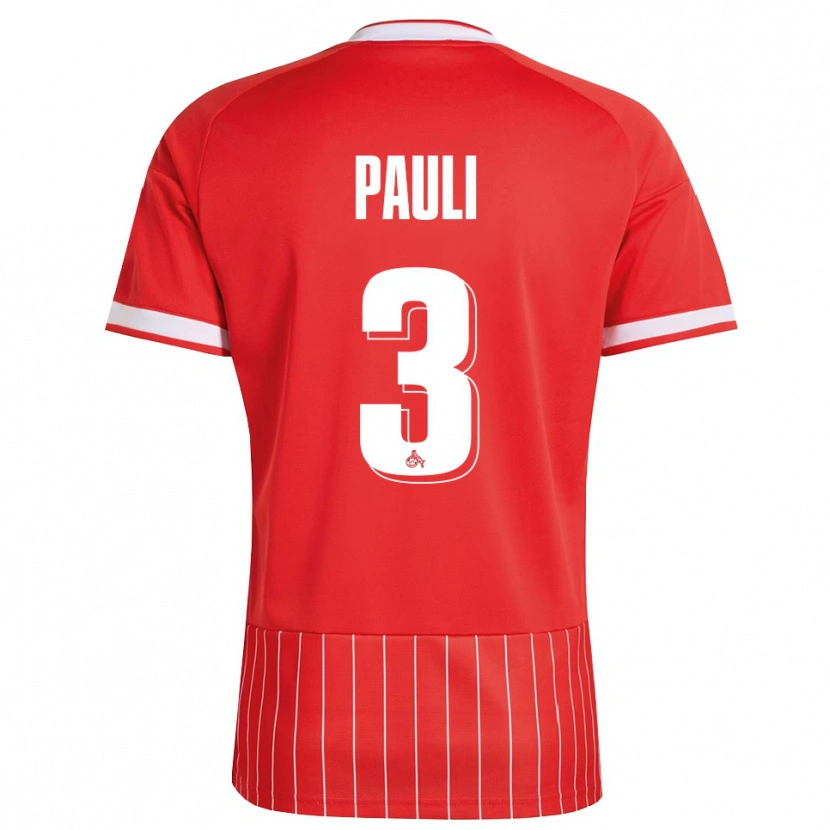 Danxen Hombre Camiseta Julian Pauli #3 Verde Rojo Blanco 2ª Equipación 2026/27 La Camisa México