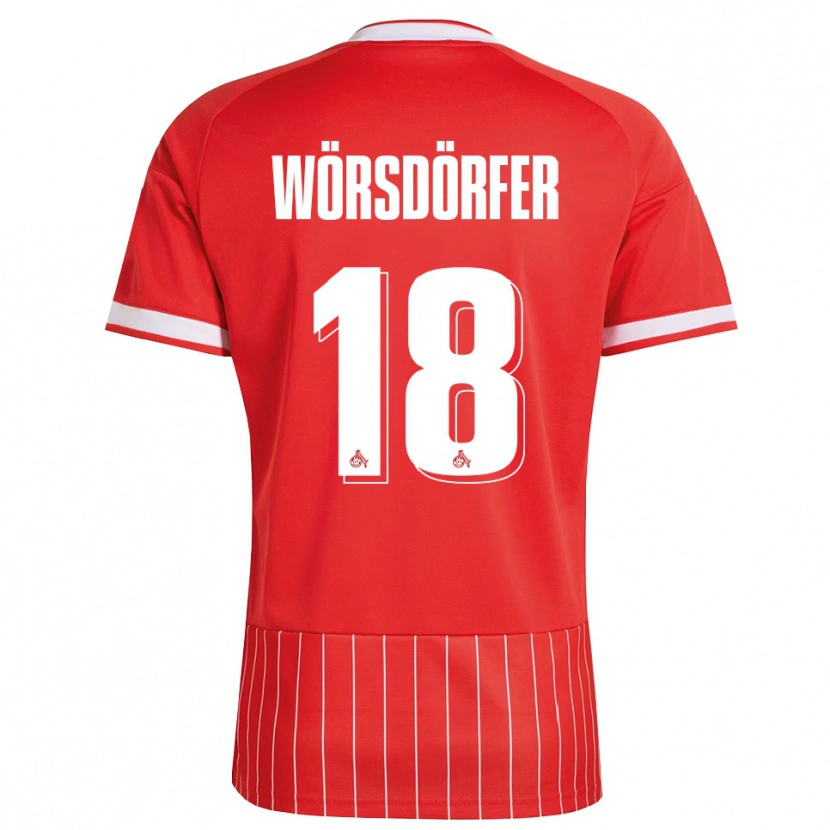 Danxen Hombre Camiseta Len Wörsdörfer #18 Verde Rojo Blanco 2ª Equipación 2026/27 La Camisa México