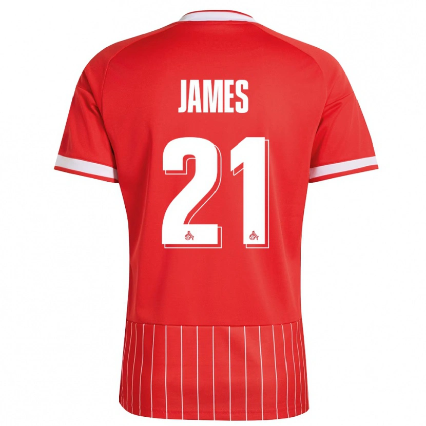 Danxen Hombre Camiseta Martin James #21 Verde Rojo Blanco 2ª Equipación 2026/27 La Camisa México
