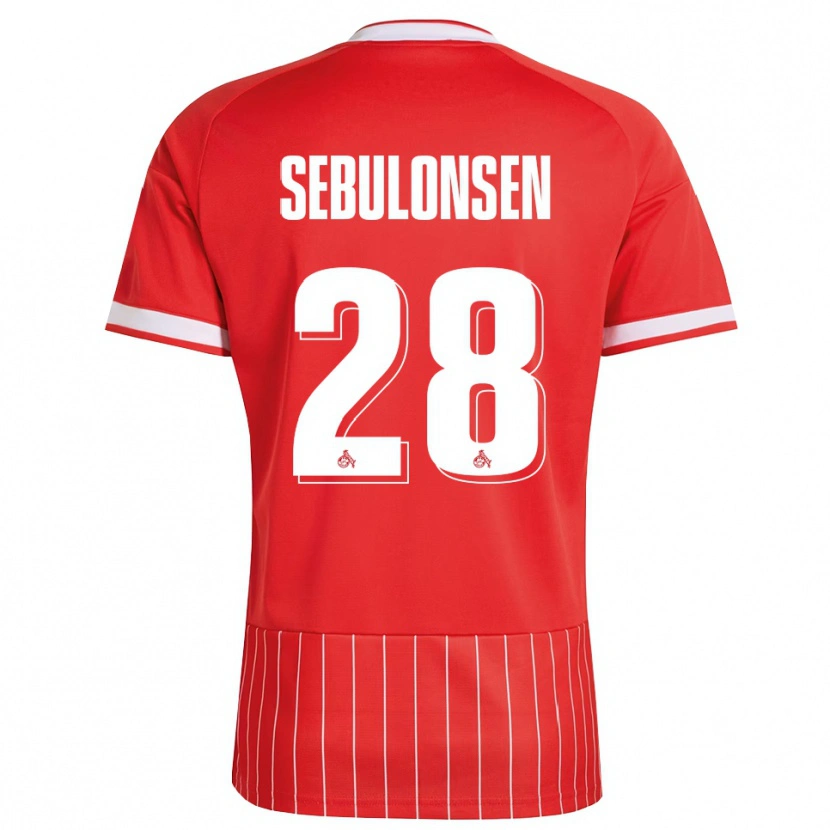 Danxen Hombre Camiseta Sebastian Sebulonsen #28 Verde Rojo Blanco 2ª Equipación 2026/27 La Camisa México