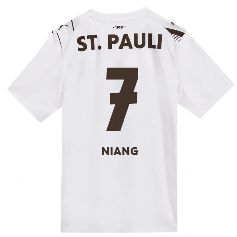 Danxen Hombre Camiseta Youssoupha Niang #7 Café Blanco Rojo 2ª Equipación 2026/27 La Camisa México