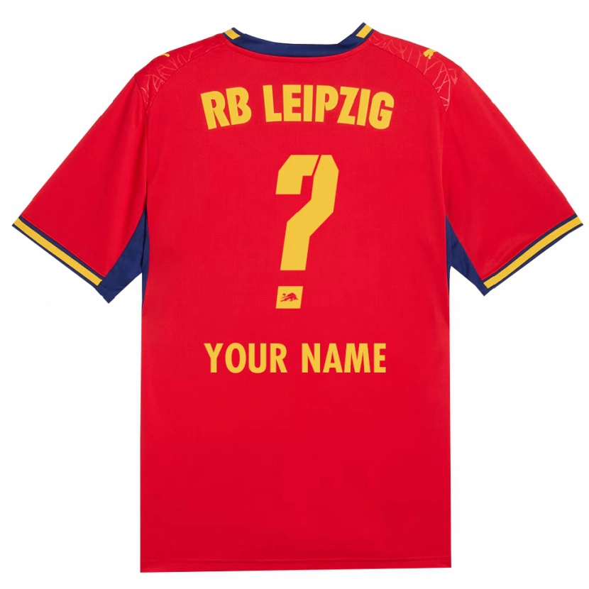 Danxen Hombre Camiseta Su Nombre #0 Azul Real Rojo Amarillo 2ª Equipación 2026/27 La Camisa México