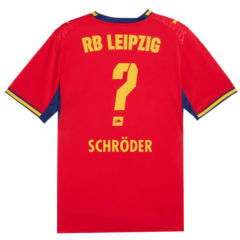 Danxen Hombre Camiseta Levin Schröder #0 Azul Real Rojo Amarillo 2ª Equipación 2026/27 La Camisa México