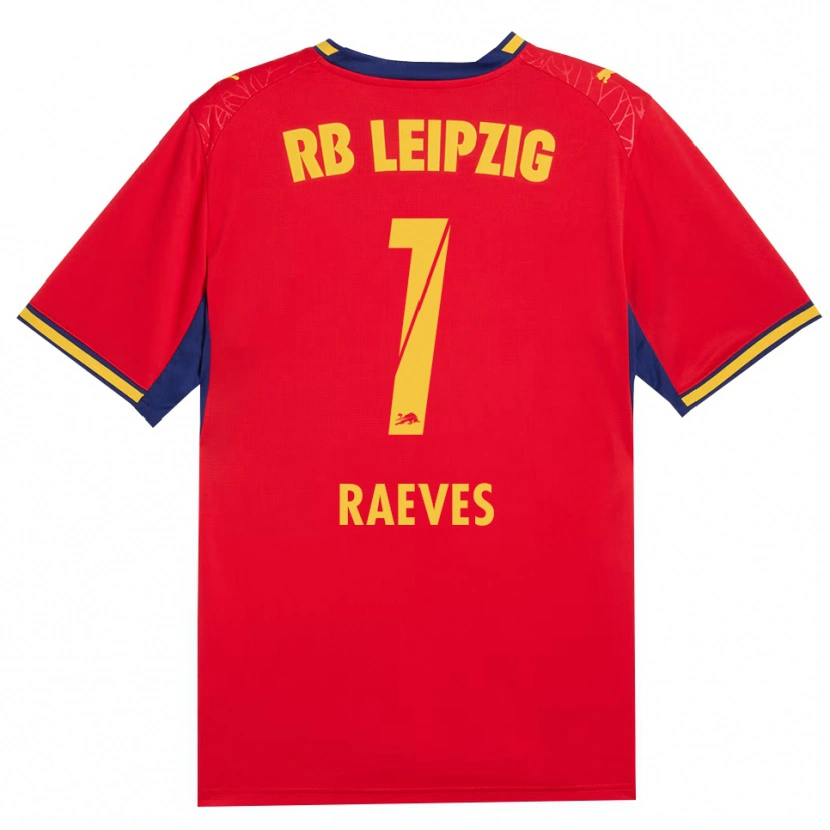Danxen Hombre Camiseta Dries Raeves #1 Azul Real Rojo Amarillo 2ª Equipación 2026/27 La Camisa México
