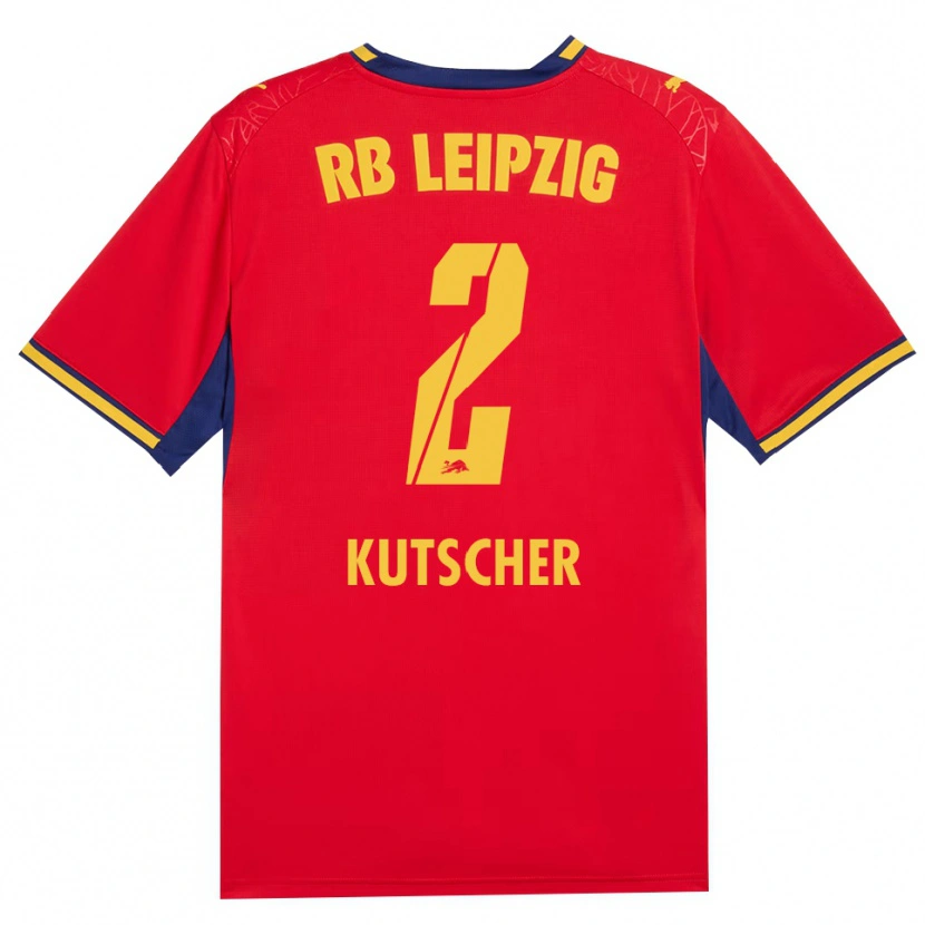 Danxen Hombre Camiseta Matthes Kutscher #2 Azul Real Rojo Amarillo 2ª Equipación 2026/27 La Camisa México