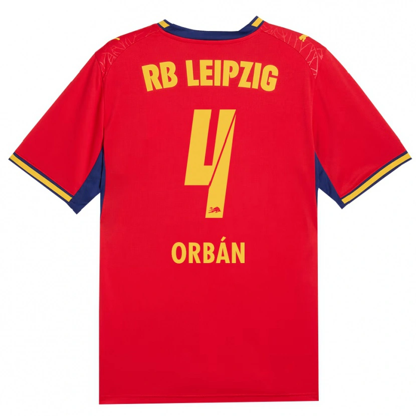 Danxen Hombre Camiseta Willi Orbán #4 Azul Real Rojo Amarillo 2ª Equipación 2026/27 La Camisa México