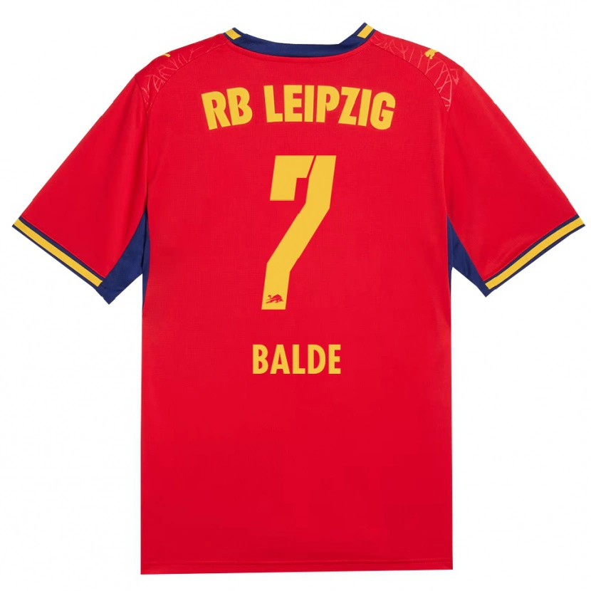 Danxen Hombre Camiseta Mamadu Baldé #7 Azul Real Rojo Amarillo 2ª Equipación 2026/27 La Camisa México