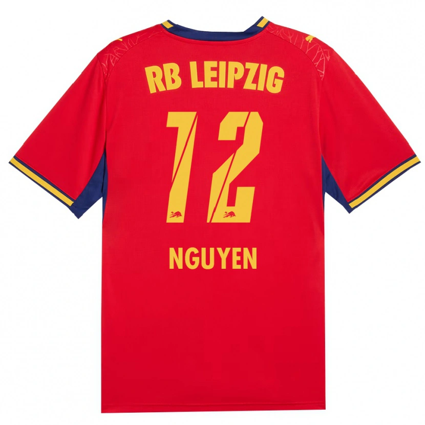 Danxen Hombre Camiseta Vu Nguyen #12 Azul Real Rojo Amarillo 2ª Equipación 2026/27 La Camisa México