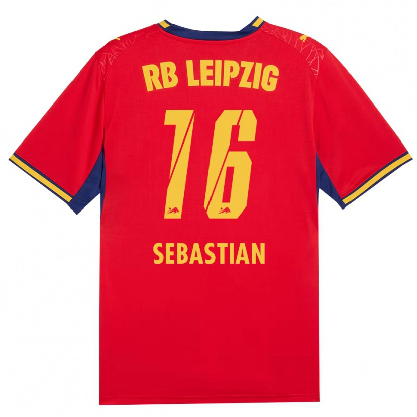 Danxen Hombre Camiseta Jordy Sebastian #16 Azul Real Rojo Amarillo 2ª Equipación 2026/27 La Camisa México