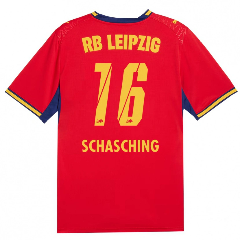 Danxen Hombre Camiseta Annabel Schasching #16 Azul Real Rojo Amarillo 2ª Equipación 2026/27 La Camisa México
