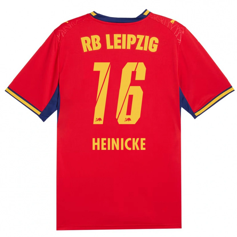 Danxen Hombre Camiseta Niklas Heinicke #16 Azul Real Rojo Amarillo 2ª Equipación 2026/27 La Camisa México