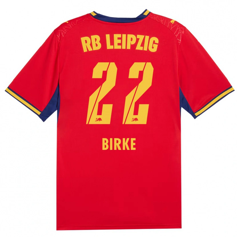 Danxen Hombre Camiseta Lennox Birke #22 Azul Real Rojo Amarillo 2ª Equipación 2026/27 La Camisa México