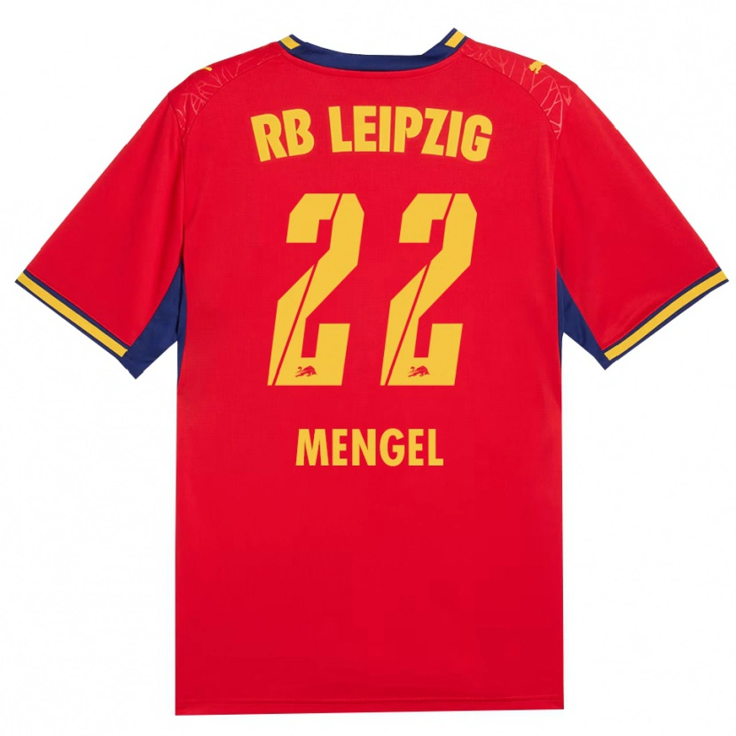 Danxen Hombre Camiseta Luca Mengel #22 Azul Real Rojo Amarillo 2ª Equipación 2026/27 La Camisa México