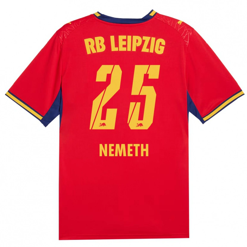 Danxen Hombre Camiseta Diána Németh #25 Azul Real Rojo Amarillo 2ª Equipación 2026/27 La Camisa México