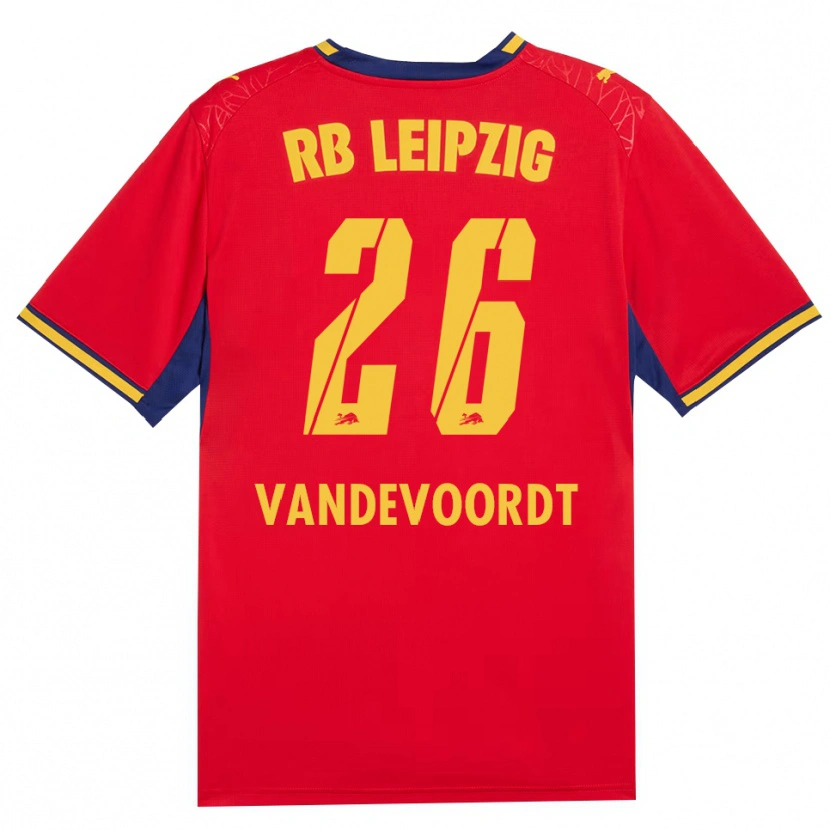 Danxen Hombre Camiseta Maarten Vandevoordt #26 Azul Real Rojo Amarillo 2ª Equipación 2026/27 La Camisa México