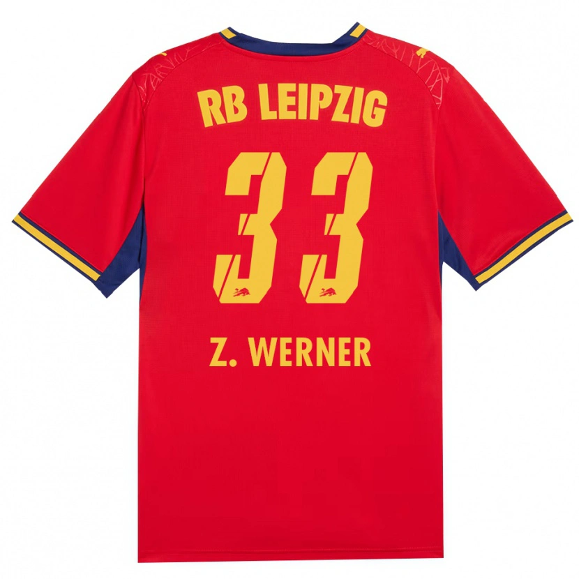 Danxen Hombre Camiseta Zoé Werner #33 Azul Real Rojo Amarillo 2ª Equipación 2026/27 La Camisa México
