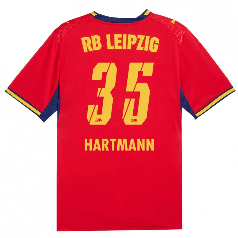 Danxen Hombre Camiseta Fabrice Hartmann #35 Azul Real Rojo Amarillo 2ª Equipación 2026/27 La Camisa México
