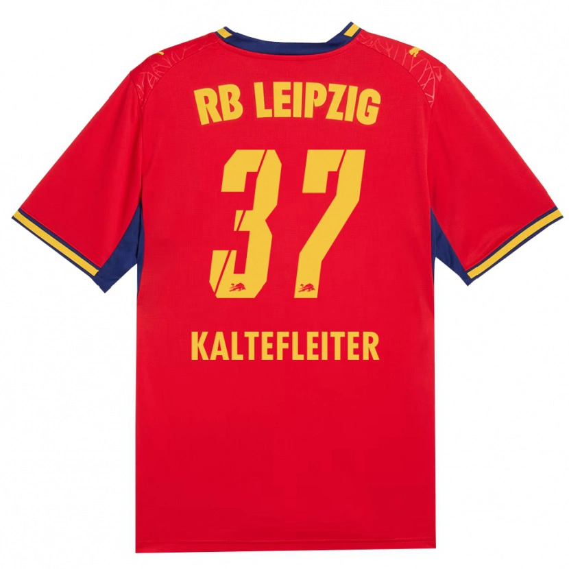Danxen Hombre Camiseta Benno Kaltefleiter #37 Azul Real Rojo Amarillo 2ª Equipación 2026/27 La Camisa México