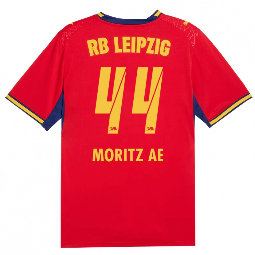 Danxen Hombre Camiseta Moritz Aé #44 Azul Real Rojo Amarillo 2ª Equipación 2026/27 La Camisa México