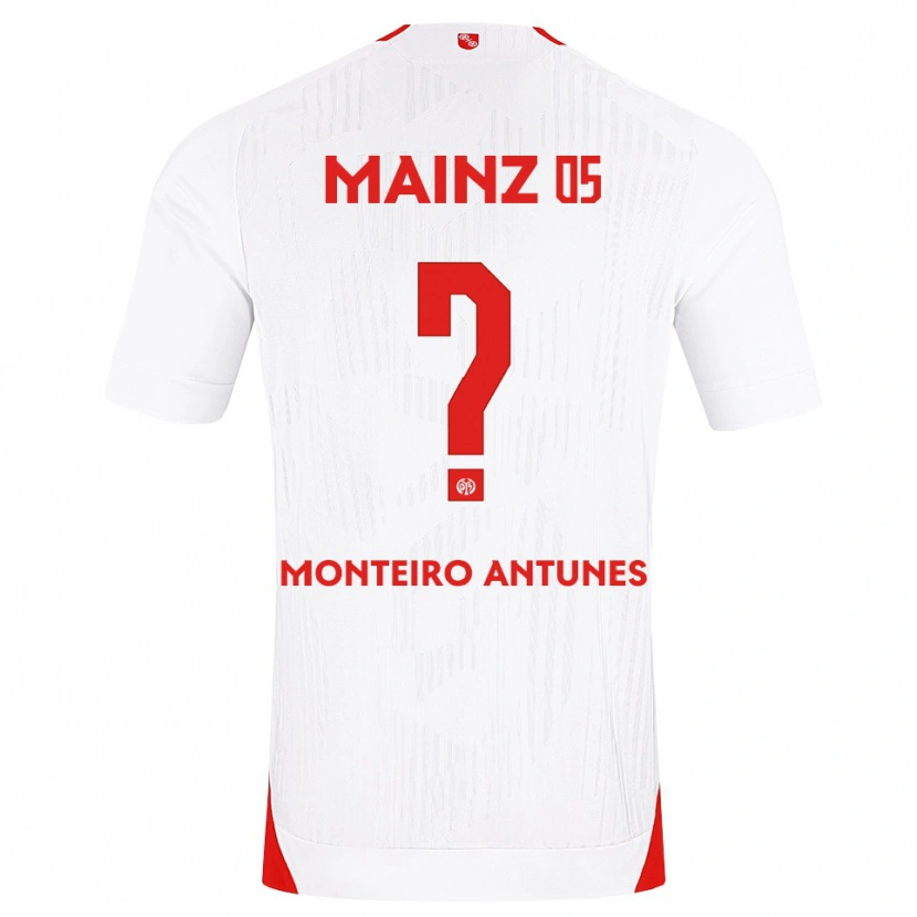 Danxen Hombre Camiseta Rafael Monteiro Antunes #0 Blanco Rojo Amarillo 2ª Equipación 2026/27 La Camisa México