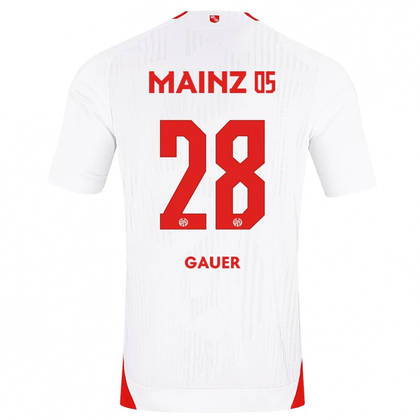 Danxen Hombre Camiseta Luke Gauer #28 Blanco Rojo Amarillo 2ª Equipación 2026/27 La Camisa México